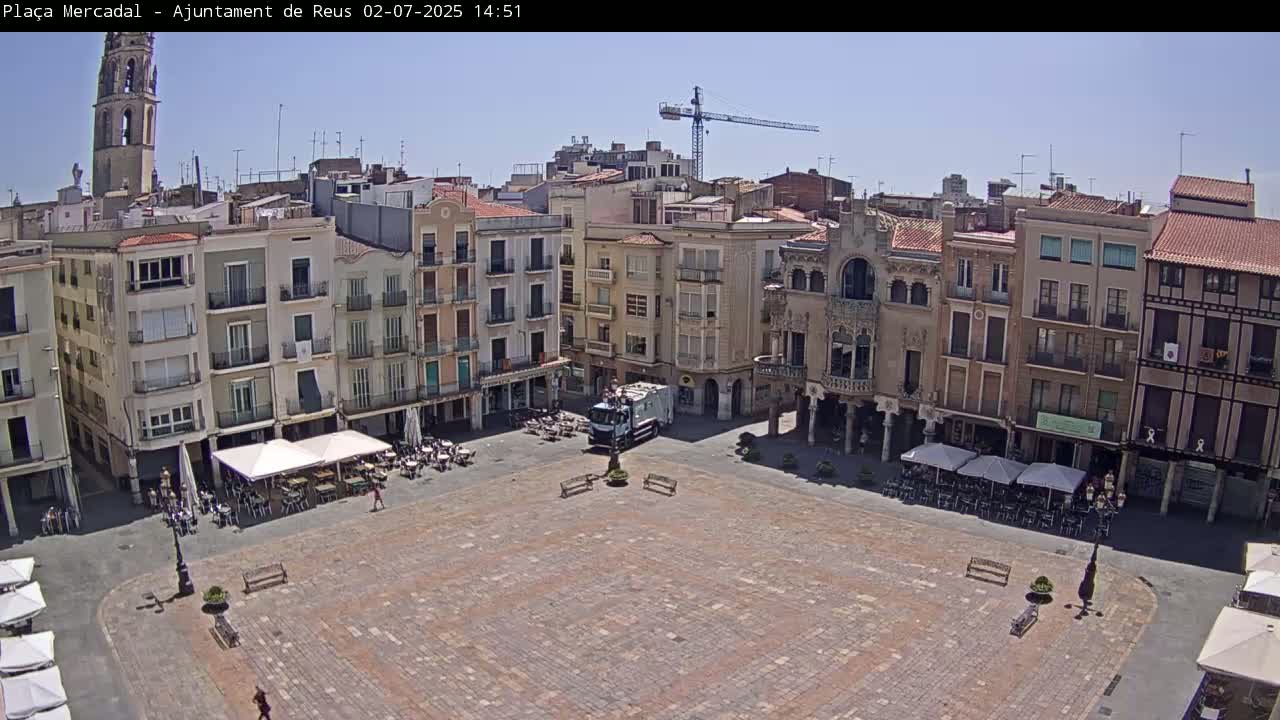 Reus Town Hall, Mercadal Square Live Cam - Tarragona, Catalonia, Spain