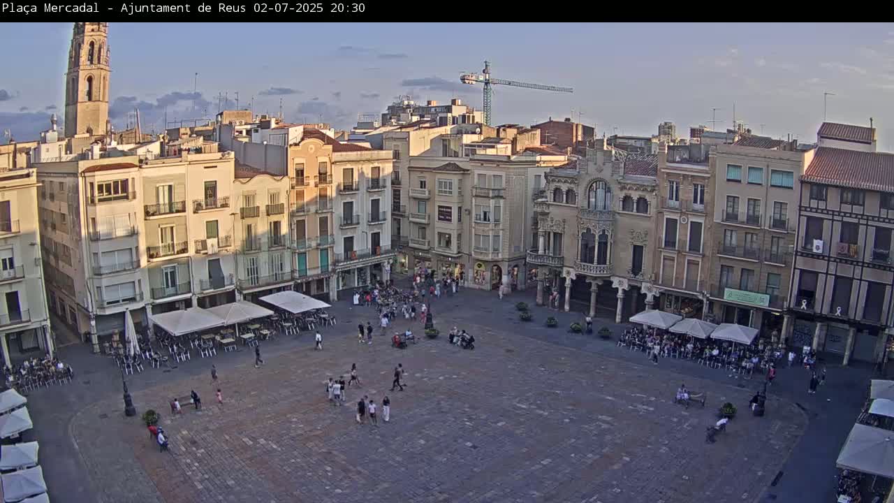 Reus Town Hall, Mercadal Square Live Cam - Tarragona, Catalonia, Spain