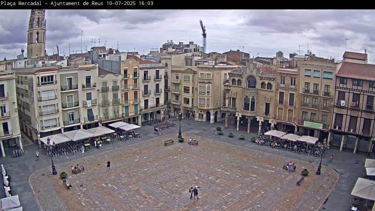 Reus Town Hall, Mercadal Square Live Cam - Tarragona, Catalonia, Spain