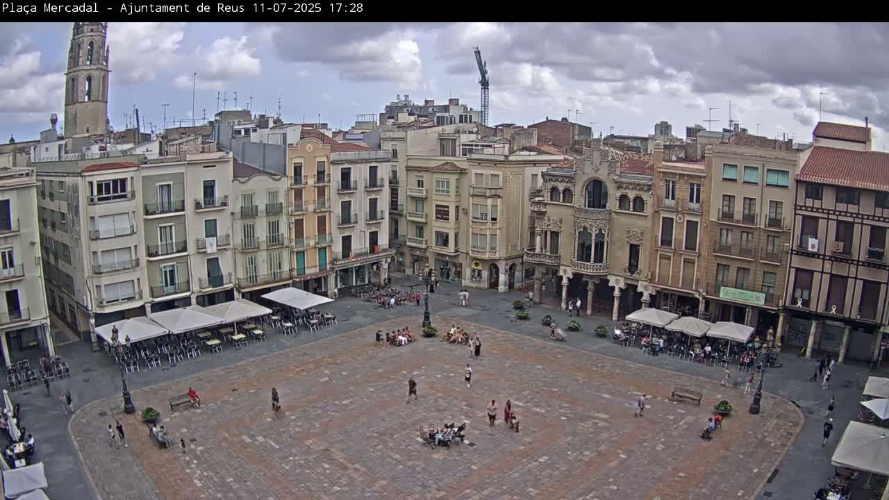 Reus Town Hall, Mercadal Square Live Cam - Tarragona, Catalonia, Spain
