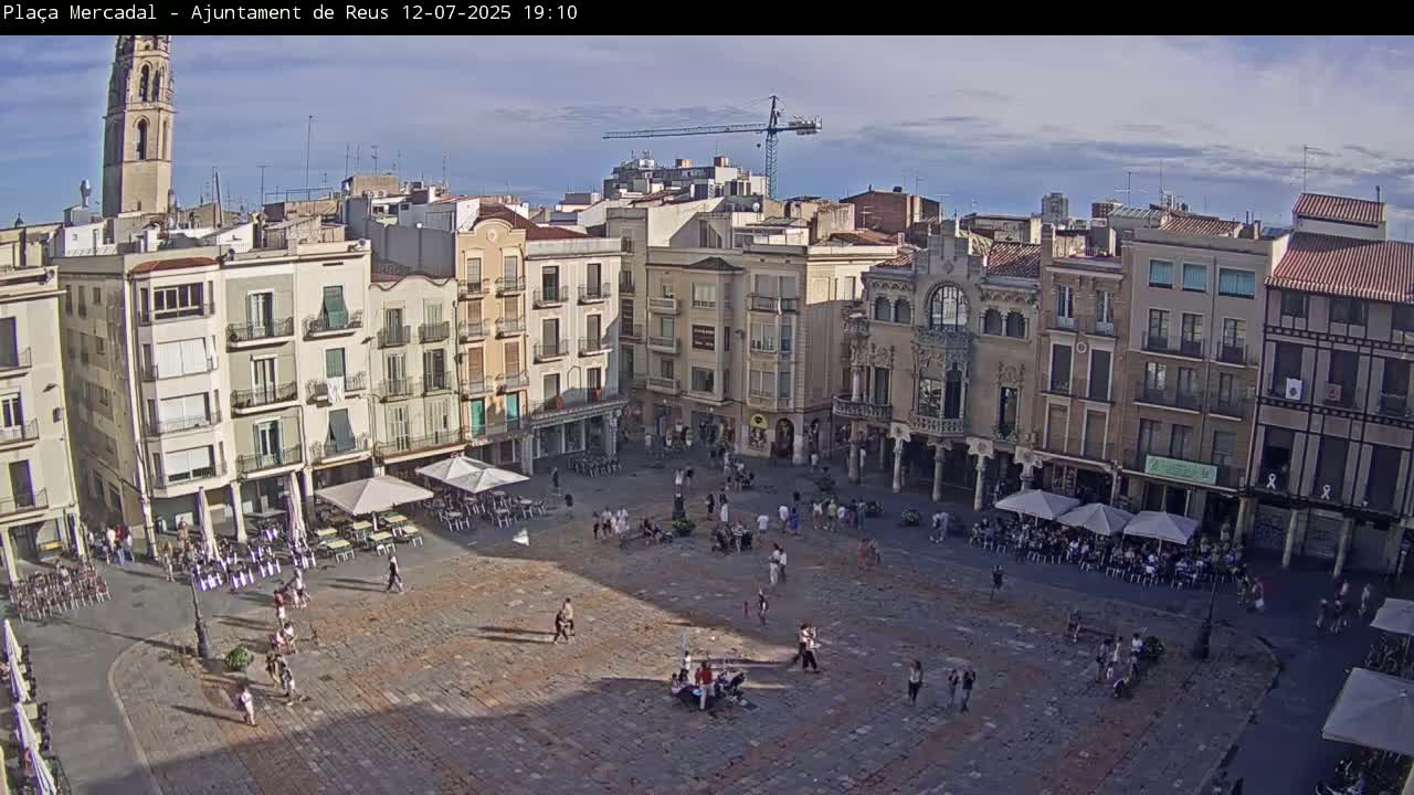 Reus Town Hall, Mercadal Square Live Cam - Tarragona, Catalonia, Spain