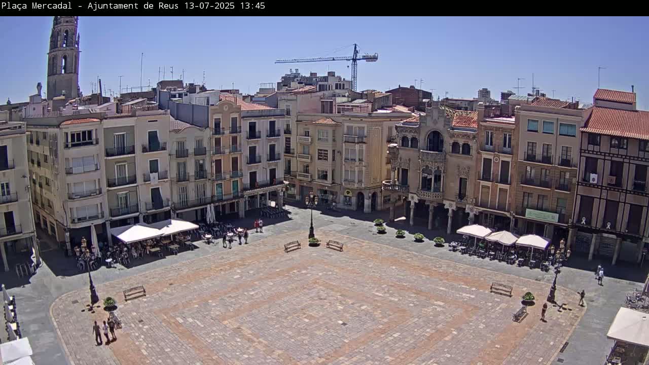 Reus Town Hall, Mercadal Square Live Cam - Tarragona, Catalonia, Spain