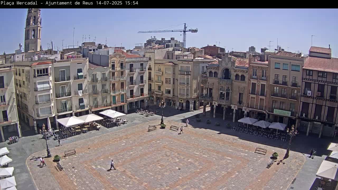 Reus Town Hall, Mercadal Square Live Cam - Tarragona, Catalonia, Spain
