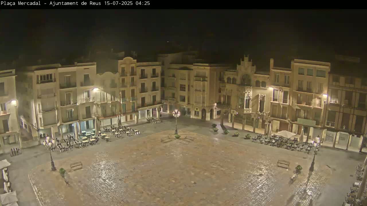 Reus Town Hall, Mercadal Square Live Cam - Tarragona, Catalonia, Spain