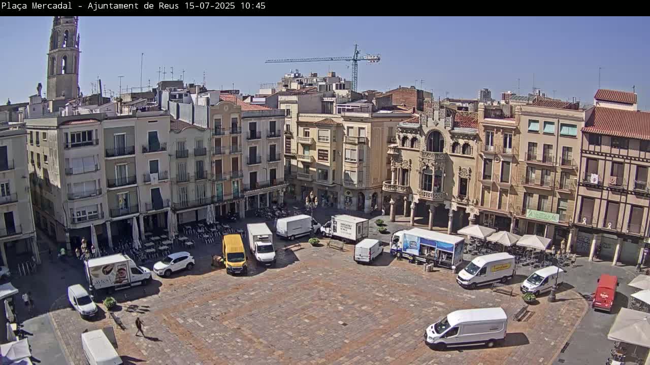 Reus Town Hall, Mercadal Square Live Cam - Tarragona, Catalonia, Spain