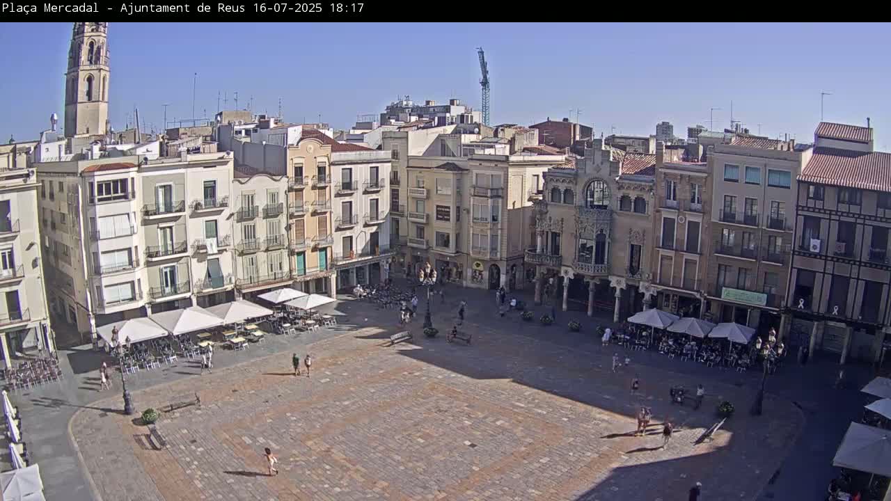 Reus Town Hall, Mercadal Square Live Cam - Tarragona, Catalonia, Spain