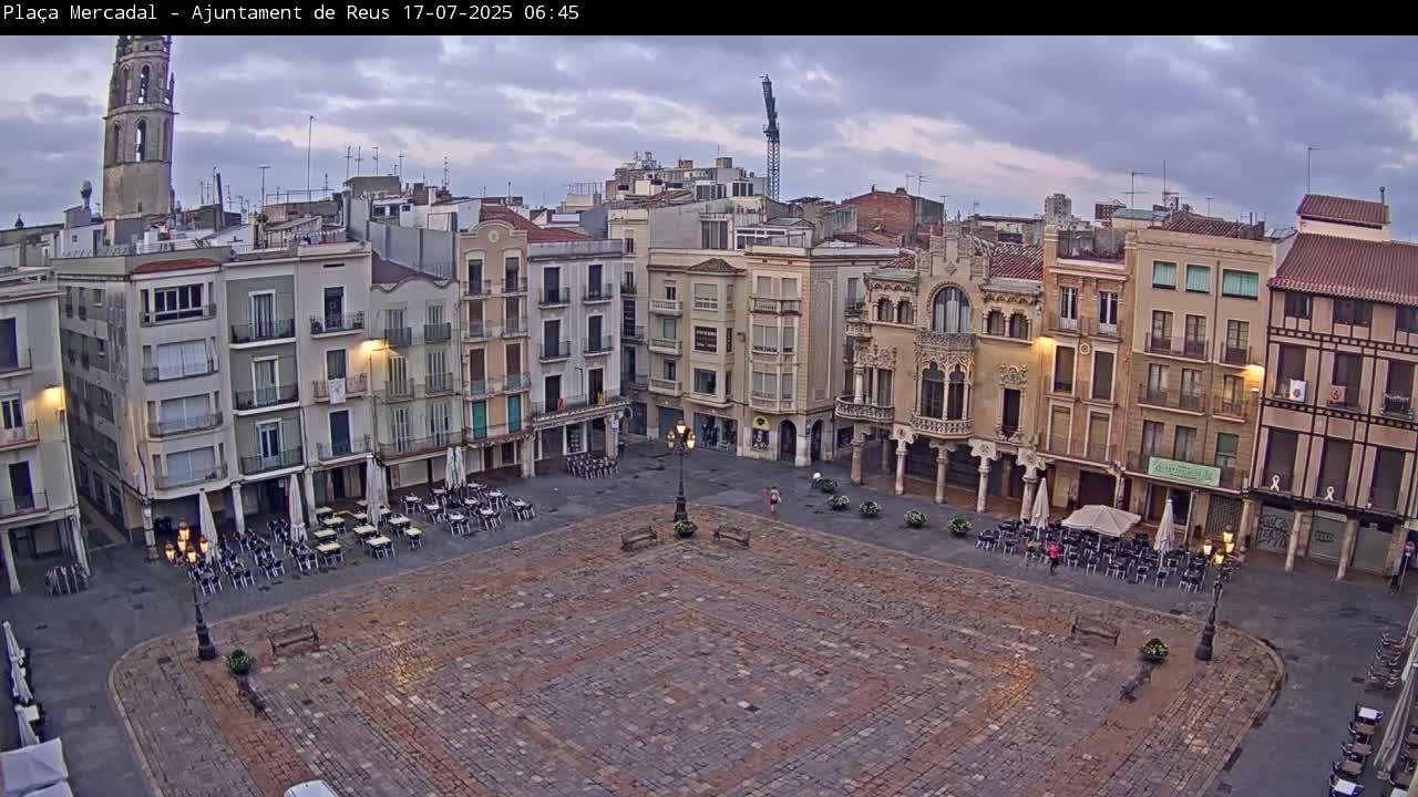 Reus Town Hall, Mercadal Square Live Cam - Tarragona, Catalonia, Spain