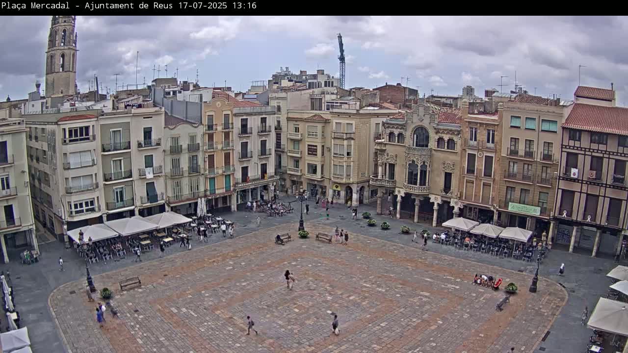 Reus Town Hall, Mercadal Square Live Cam - Tarragona, Catalonia, Spain