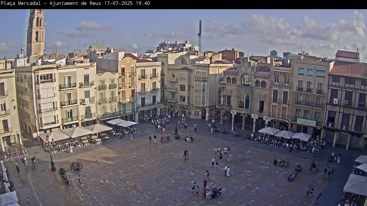 Reus Town Hall, Mercadal Square Live Cam - Tarragona, Catalonia, Spain