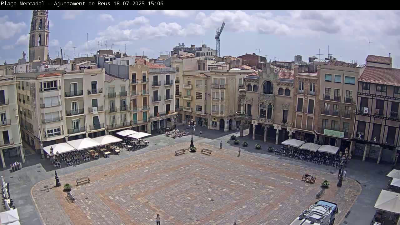 Reus Town Hall, Mercadal Square Live Cam - Tarragona, Catalonia, Spain