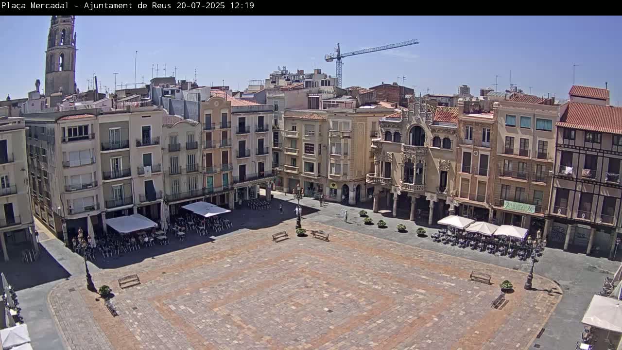 Reus Town Hall, Mercadal Square Live Cam - Tarragona, Catalonia, Spain