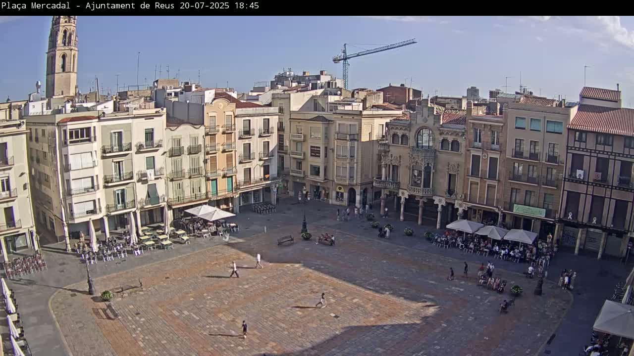 Reus Town Hall, Mercadal Square Live Cam - Tarragona, Catalonia, Spain