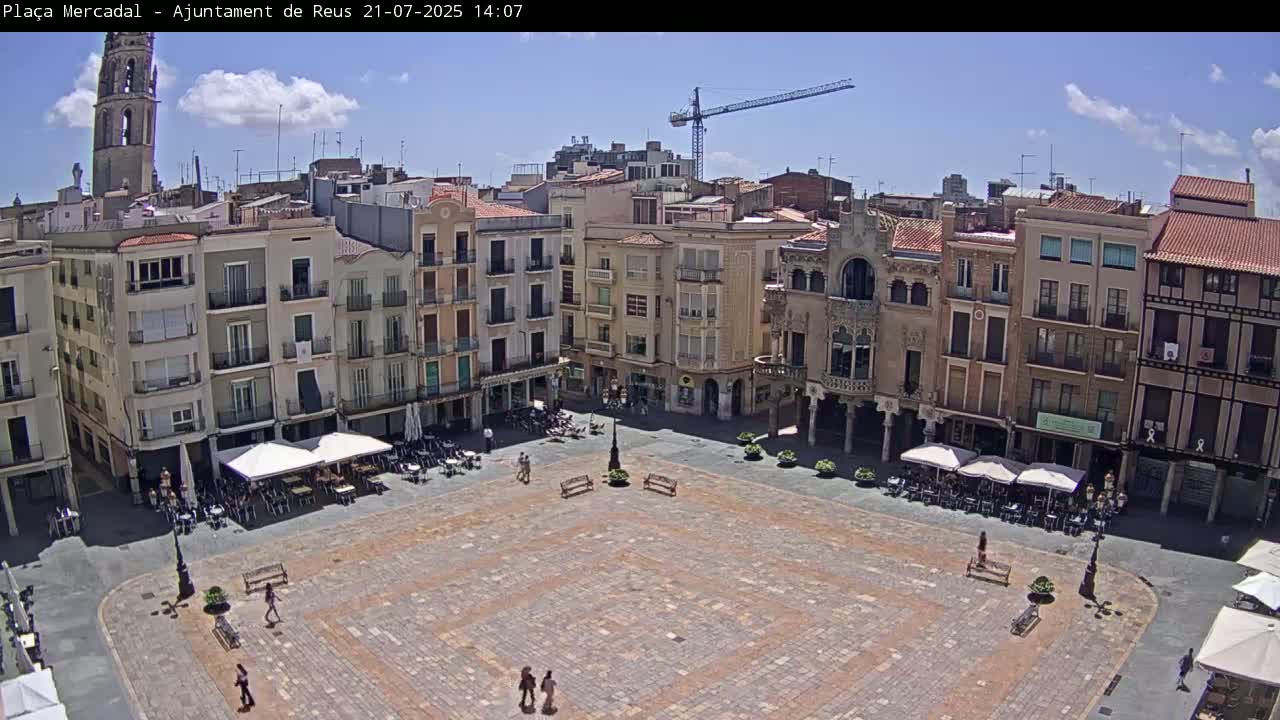 Reus Town Hall, Mercadal Square Live Cam - Tarragona, Catalonia, Spain