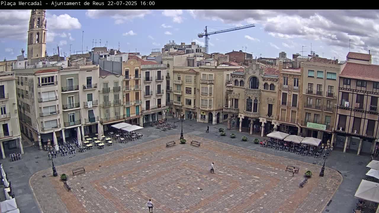Reus Town Hall, Mercadal Square Live Cam - Tarragona, Catalonia, Spain