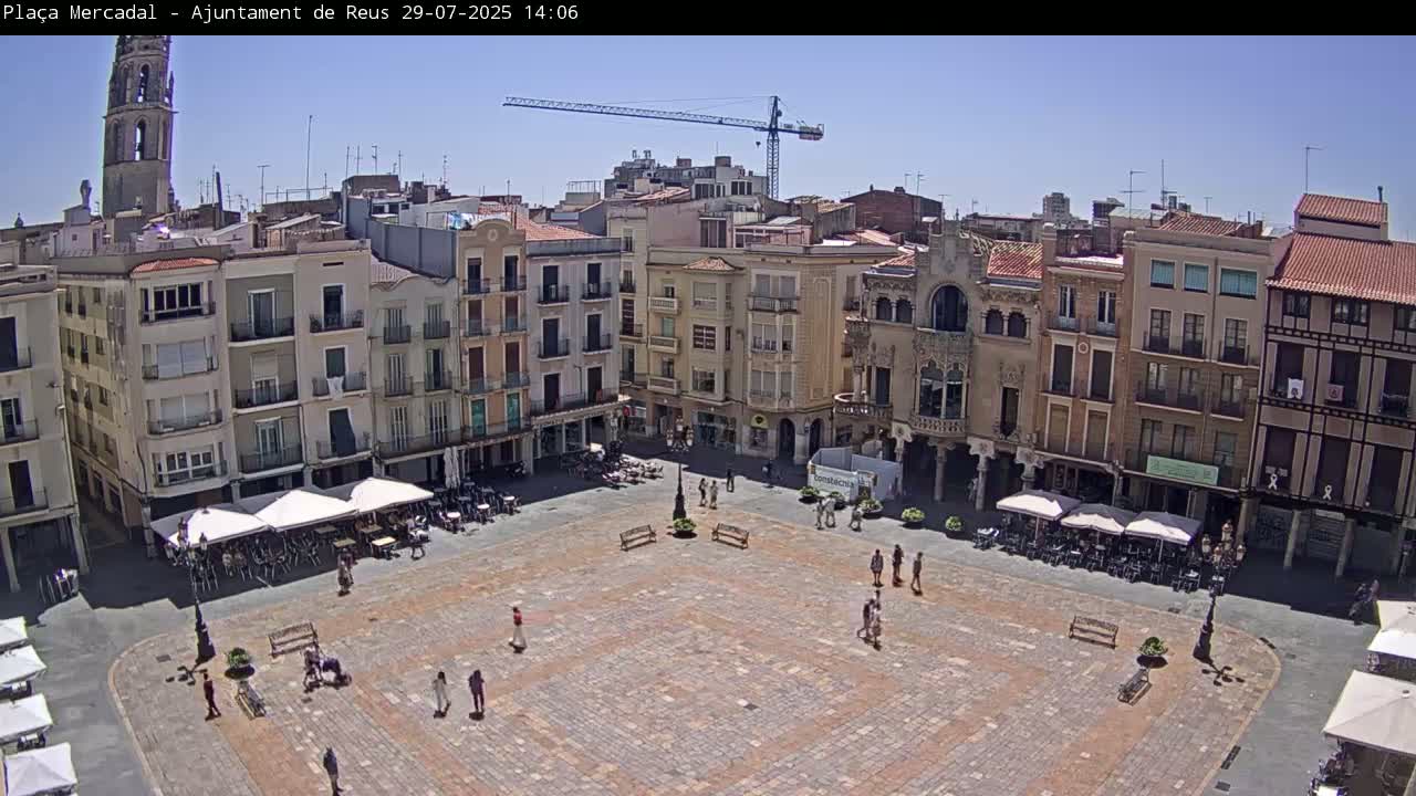 Reus Town Hall, Mercadal Square Live Cam - Tarragona, Catalonia, Spain