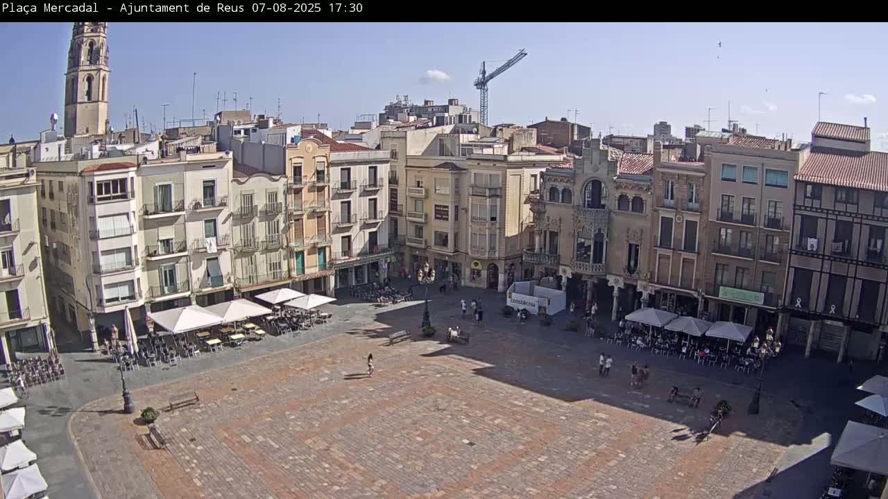Reus Town Hall, Mercadal Square Live Cam - Tarragona, Catalonia, Spain
