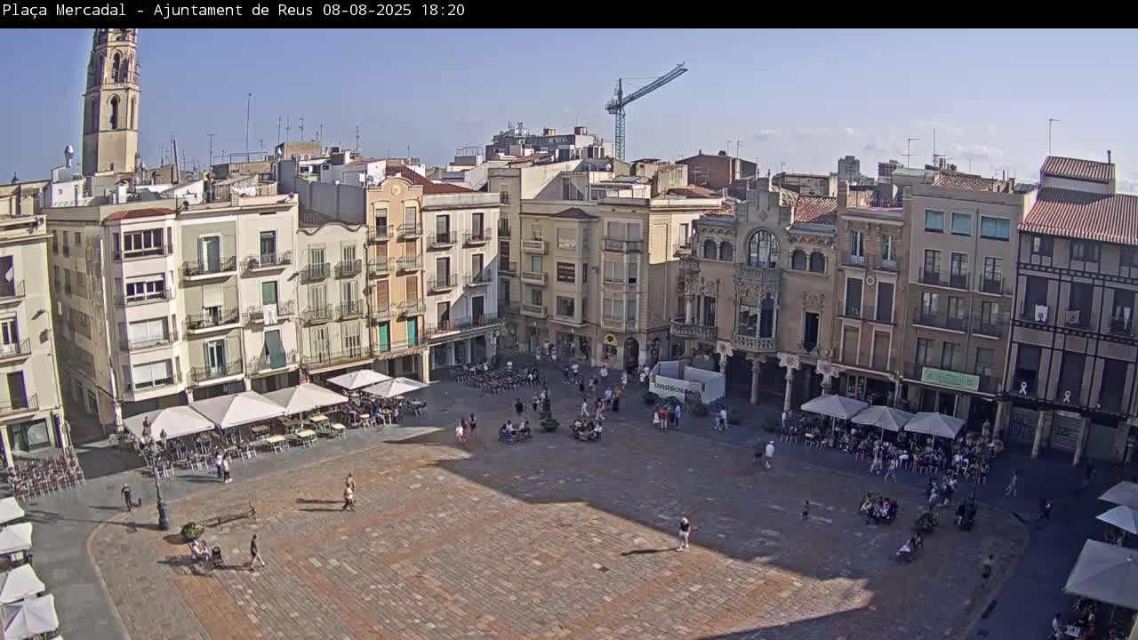 Reus Town Hall, Mercadal Square Live Cam - Tarragona, Catalonia, Spain