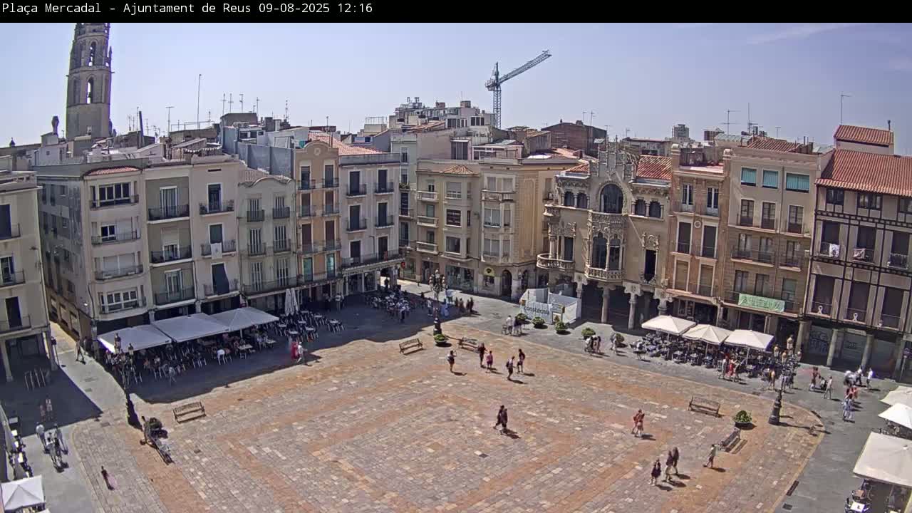 Reus Town Hall, Mercadal Square Live Cam - Tarragona, Catalonia, Spain