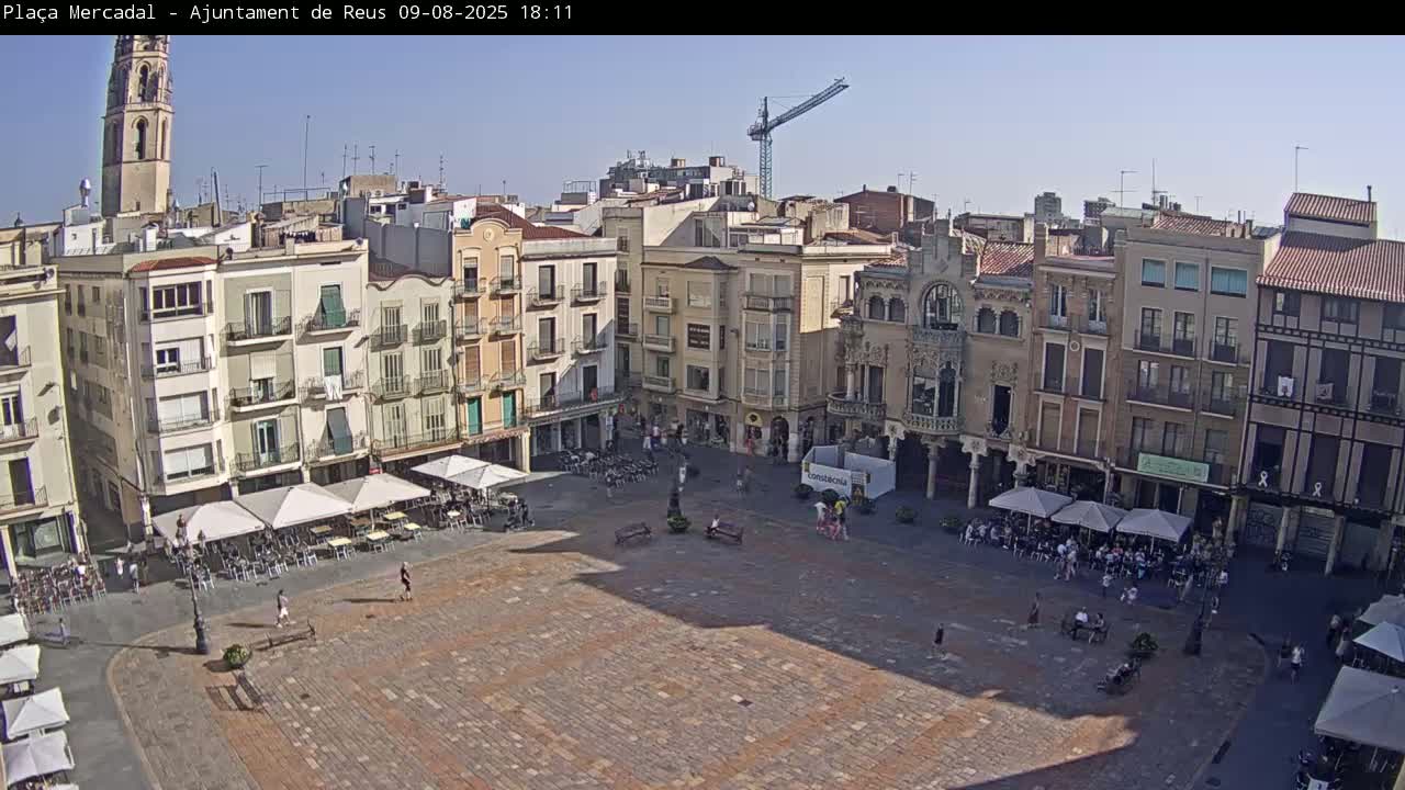 Reus Town Hall, Mercadal Square Live Cam - Tarragona, Catalonia, Spain