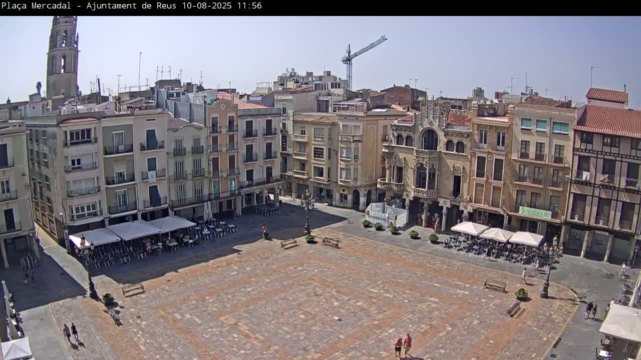 Reus Town Hall, Mercadal Square Live Cam - Tarragona, Catalonia, Spain