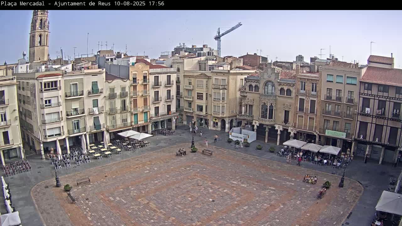 Reus Town Hall, Mercadal Square Live Cam - Tarragona, Catalonia, Spain