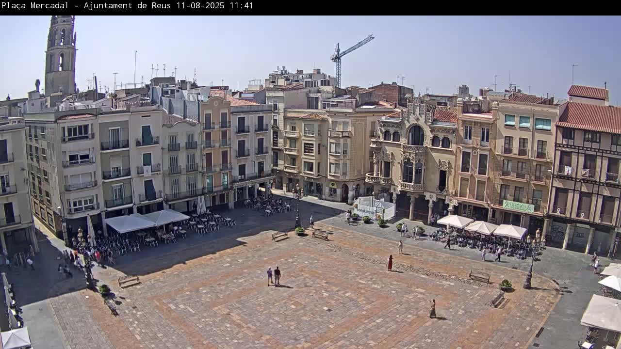 Reus Town Hall, Mercadal Square Live Cam - Tarragona, Catalonia, Spain