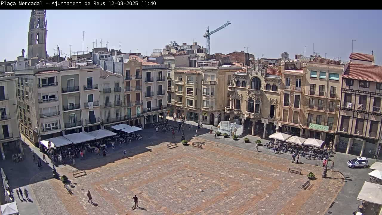 Reus Town Hall, Mercadal Square Live Cam - Tarragona, Catalonia, Spain