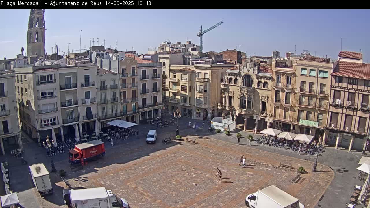 Reus Town Hall, Mercadal Square Live Cam - Tarragona, Catalonia, Spain