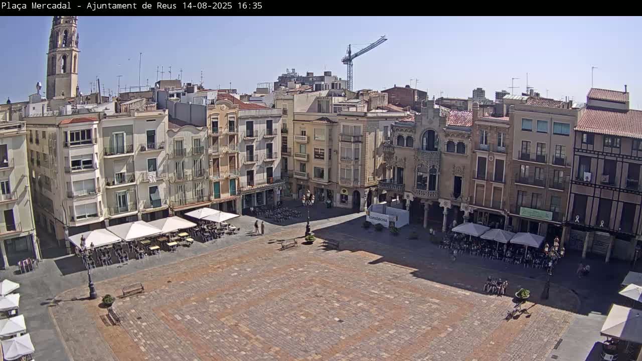 Reus Town Hall, Mercadal Square Live Cam - Tarragona, Catalonia, Spain