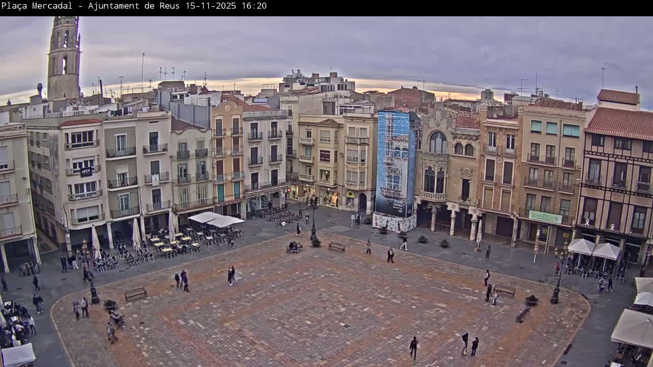 Reus Town Hall, Mercadal Square Live Cam - Tarragona, Catalonia, Spain