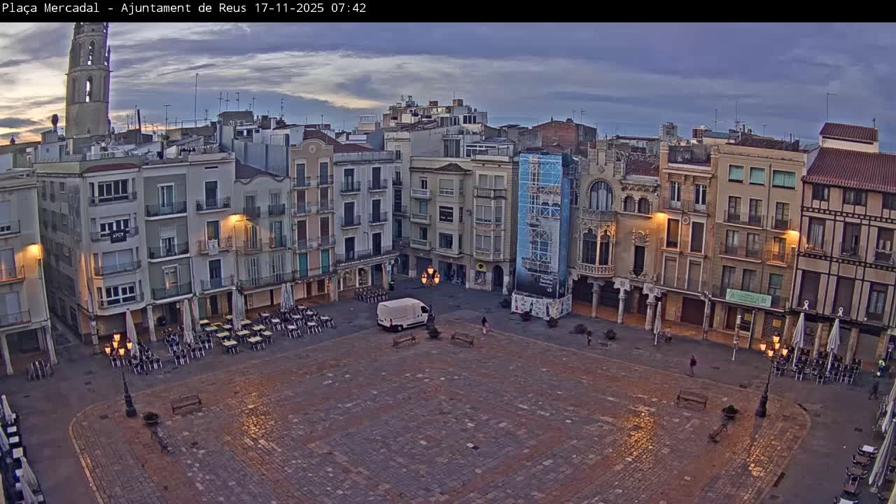 Reus Town Hall, Mercadal Square Live Cam - Tarragona, Catalonia, Spain