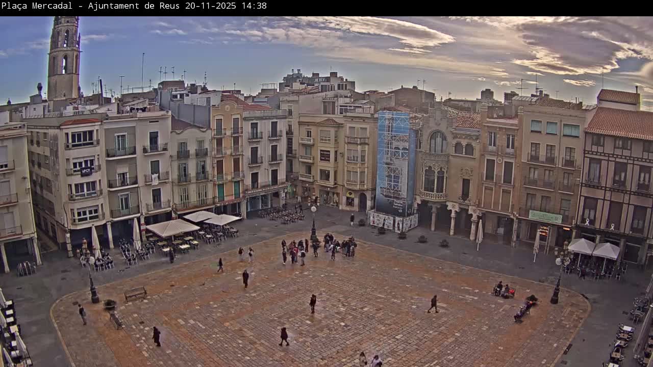 Reus Town Hall, Mercadal Square Live Cam - Tarragona, Catalonia, Spain