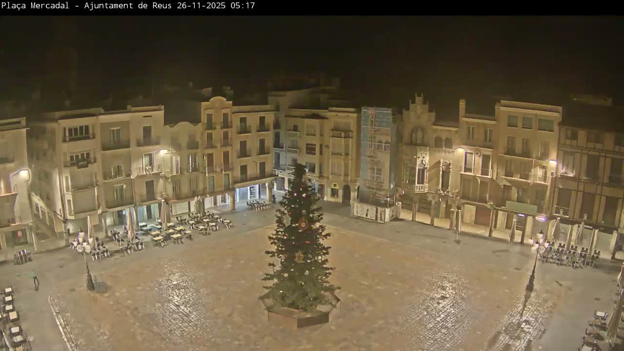 Reus Town Hall, Mercadal Square Live Cam - Tarragona, Catalonia, Spain