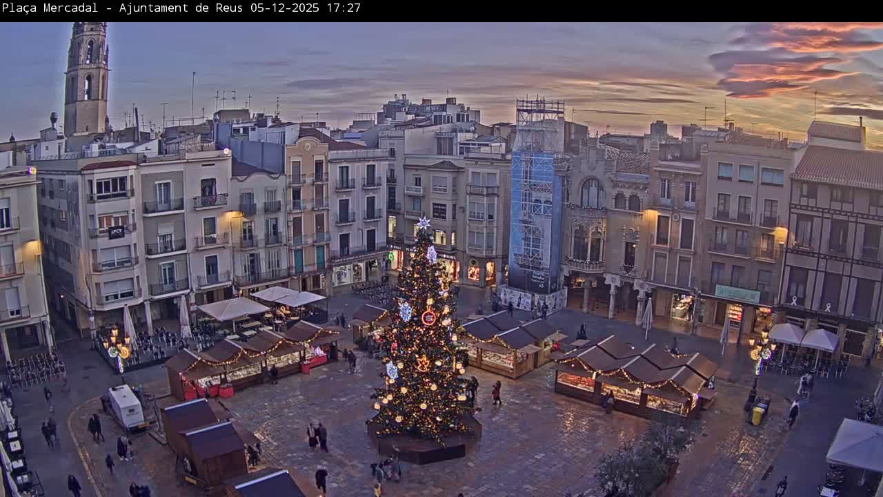 Reus Town Hall, Mercadal Square Live Cam - Tarragona, Catalonia, Spain