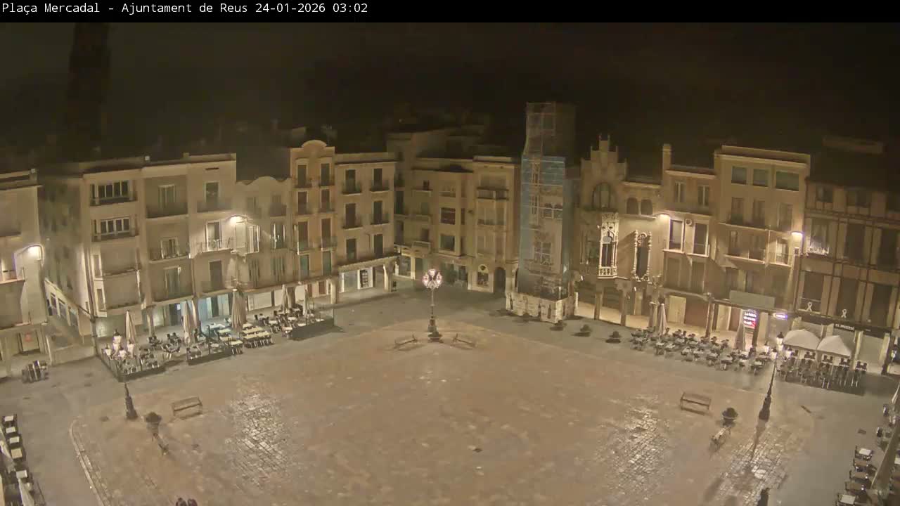 Reus Town Hall, Mercadal Square Live Cam - Tarragona, Catalonia, Spain