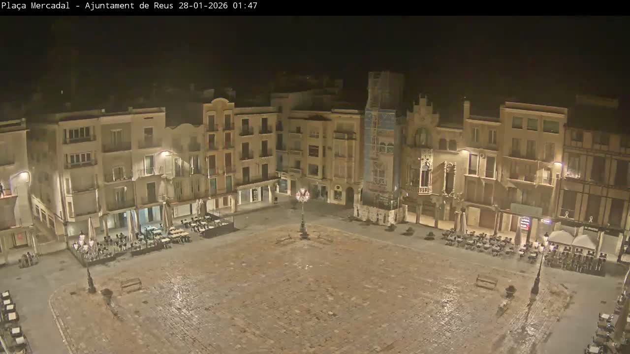 Reus Town Hall, Mercadal Square Live Cam - Tarragona, Catalonia, Spain