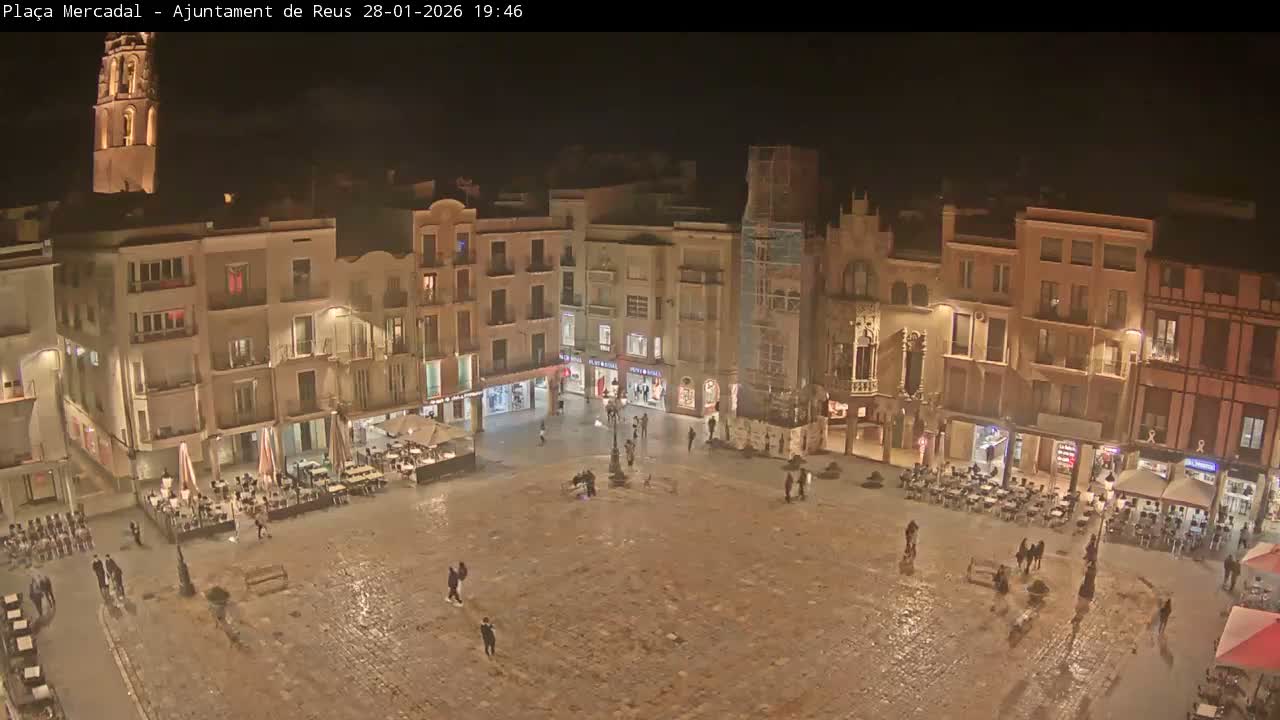 Reus Town Hall, Mercadal Square Live Cam - Tarragona, Catalonia, Spain