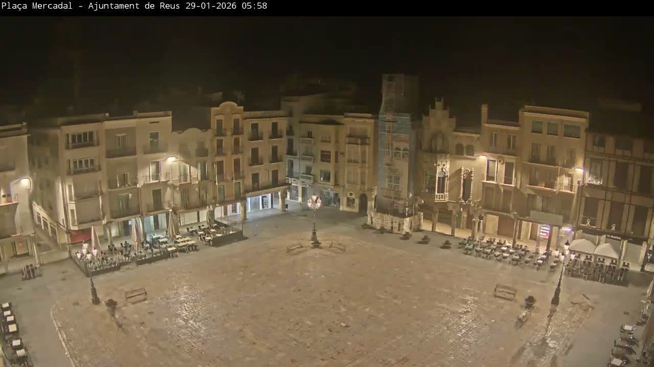 Reus Town Hall, Mercadal Square Live Cam - Tarragona, Catalonia, Spain