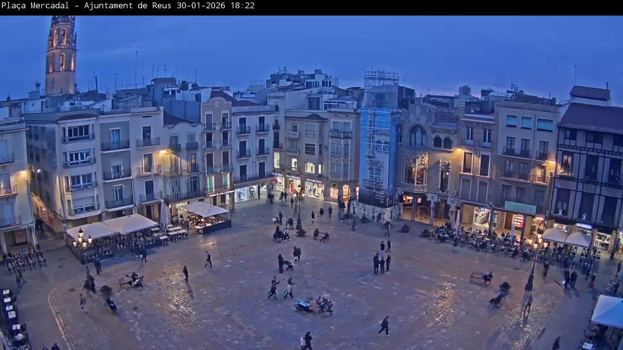 Reus Town Hall, Mercadal Square Live Cam - Tarragona, Catalonia, Spain