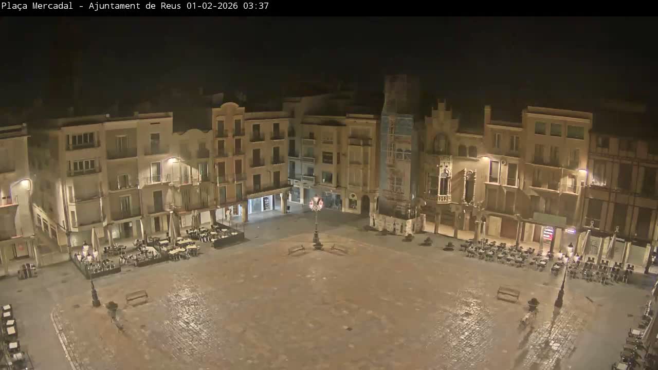 Reus Town Hall, Mercadal Square Live Cam - Tarragona, Catalonia, Spain
