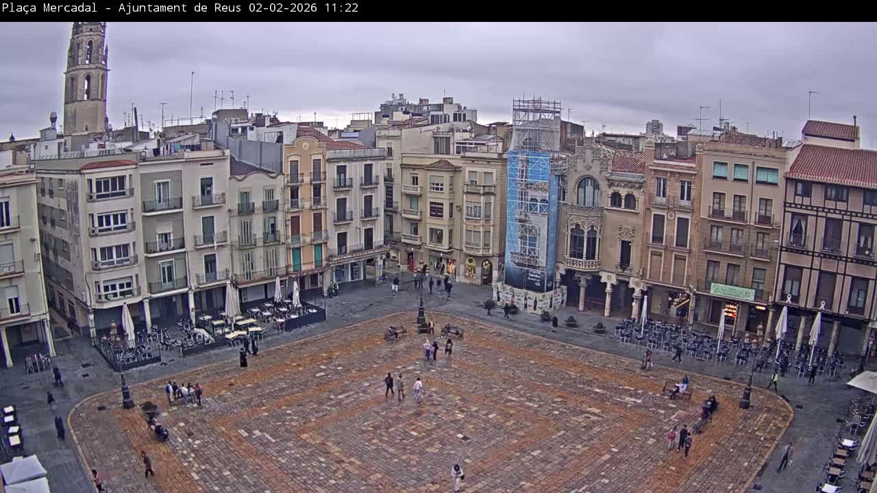 Reus Town Hall, Mercadal Square Live Cam - Tarragona, Catalonia, Spain