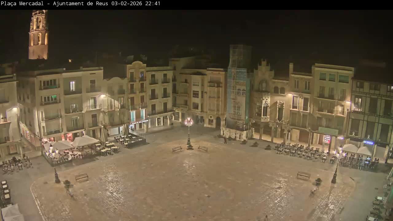 Reus Town Hall, Mercadal Square Live Cam - Tarragona, Catalonia, Spain