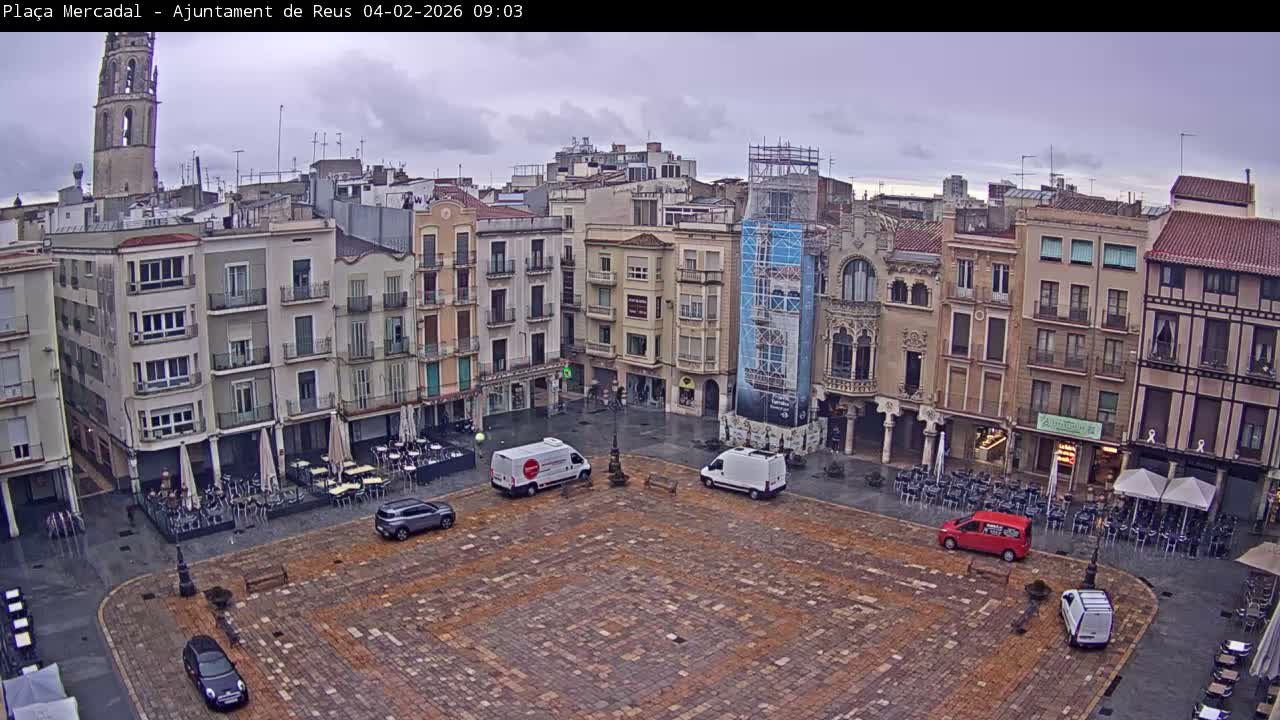 Reus Town Hall, Mercadal Square Live Cam - Tarragona, Catalonia, Spain
