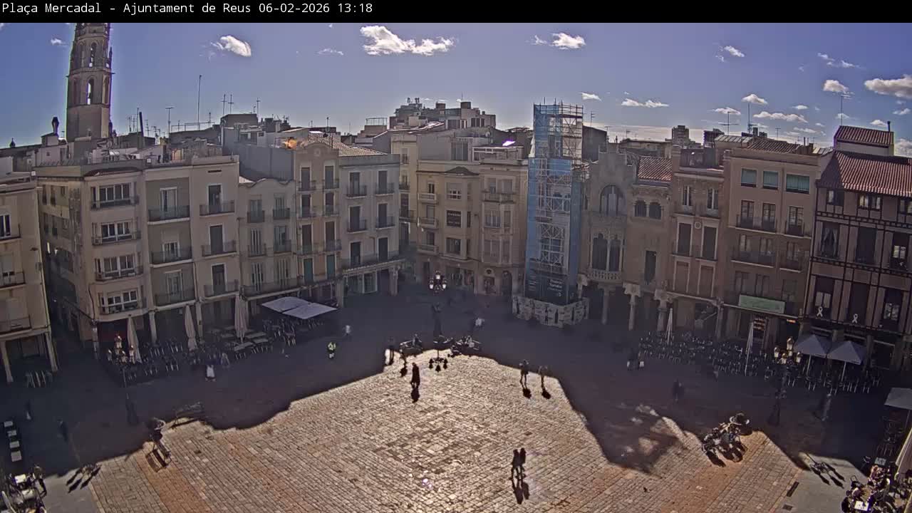 Reus Town Hall, Mercadal Square Live Cam - Tarragona, Catalonia, Spain