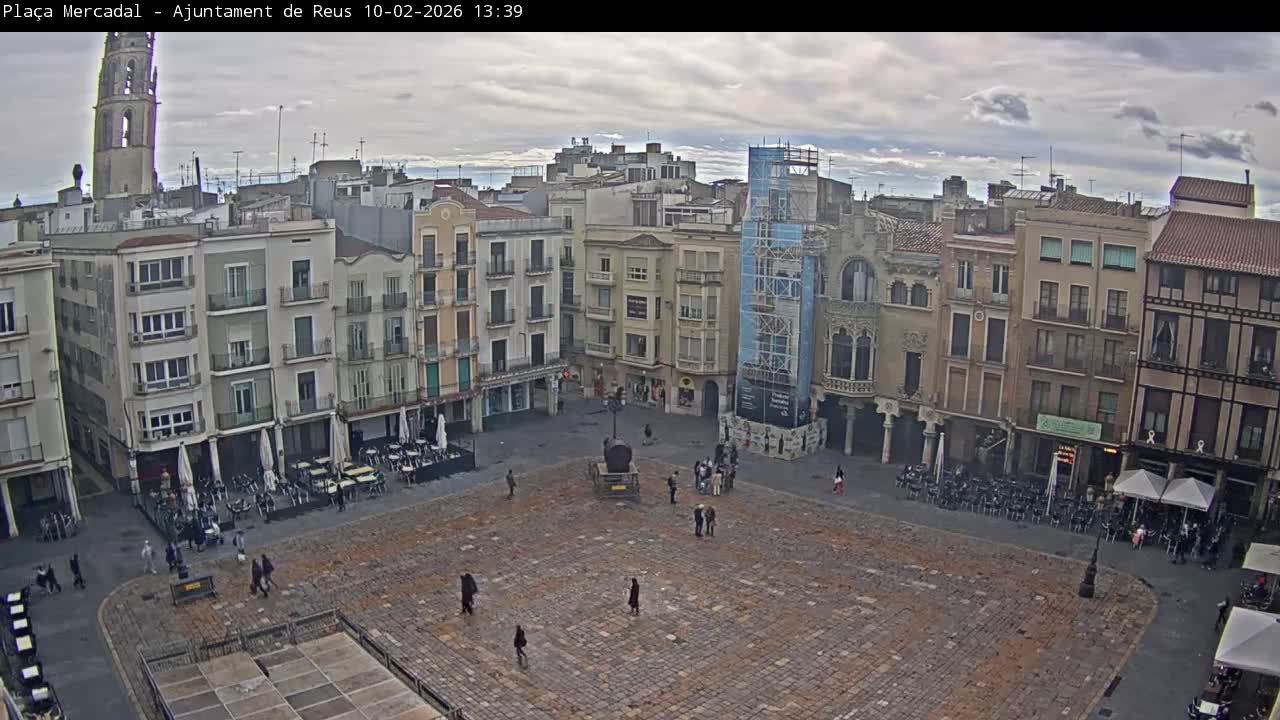 Reus Town Hall, Mercadal Square Live Cam - Tarragona, Catalonia, Spain