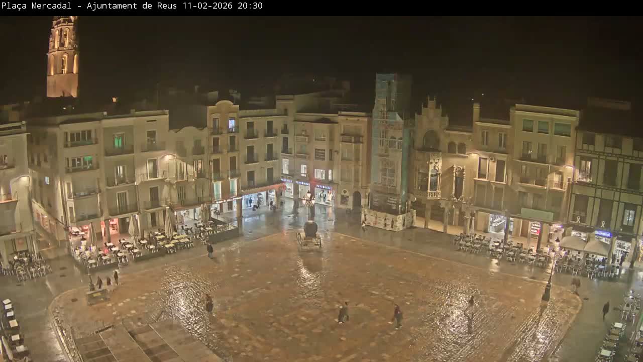 Reus Town Hall, Mercadal Square Live Cam - Tarragona, Catalonia, Spain