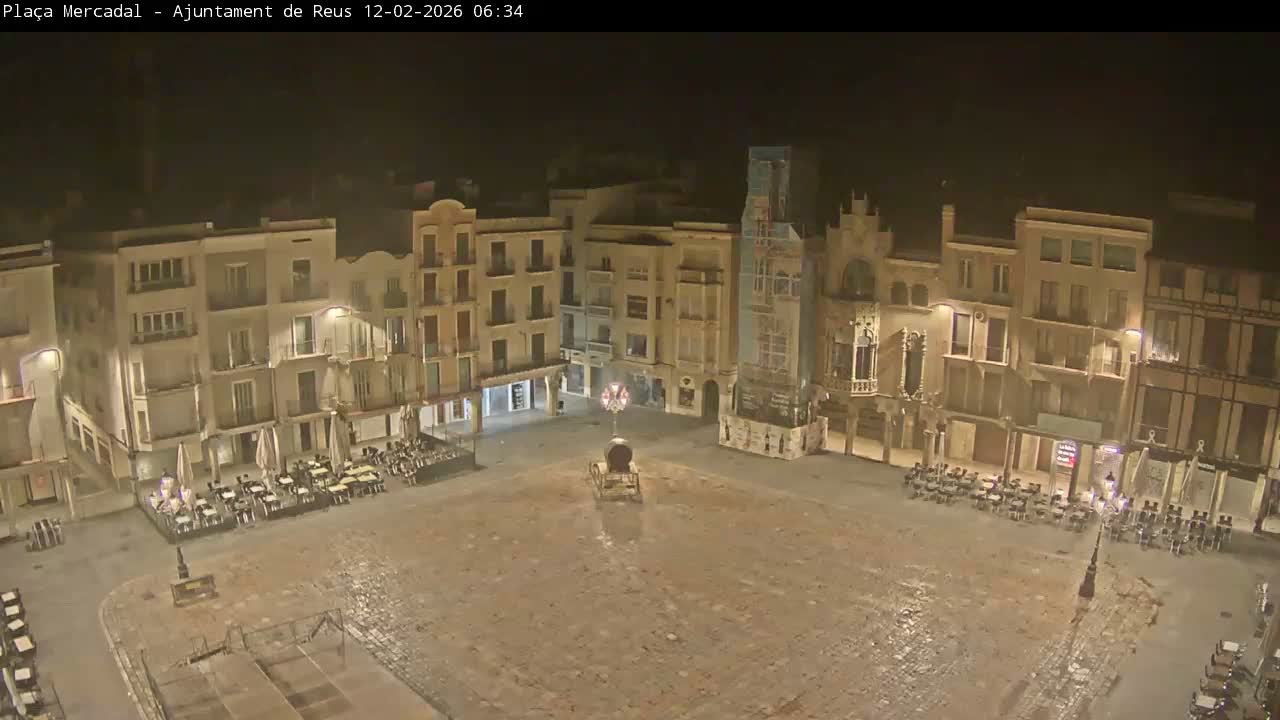 Reus Town Hall, Mercadal Square Live Cam - Tarragona, Catalonia, Spain