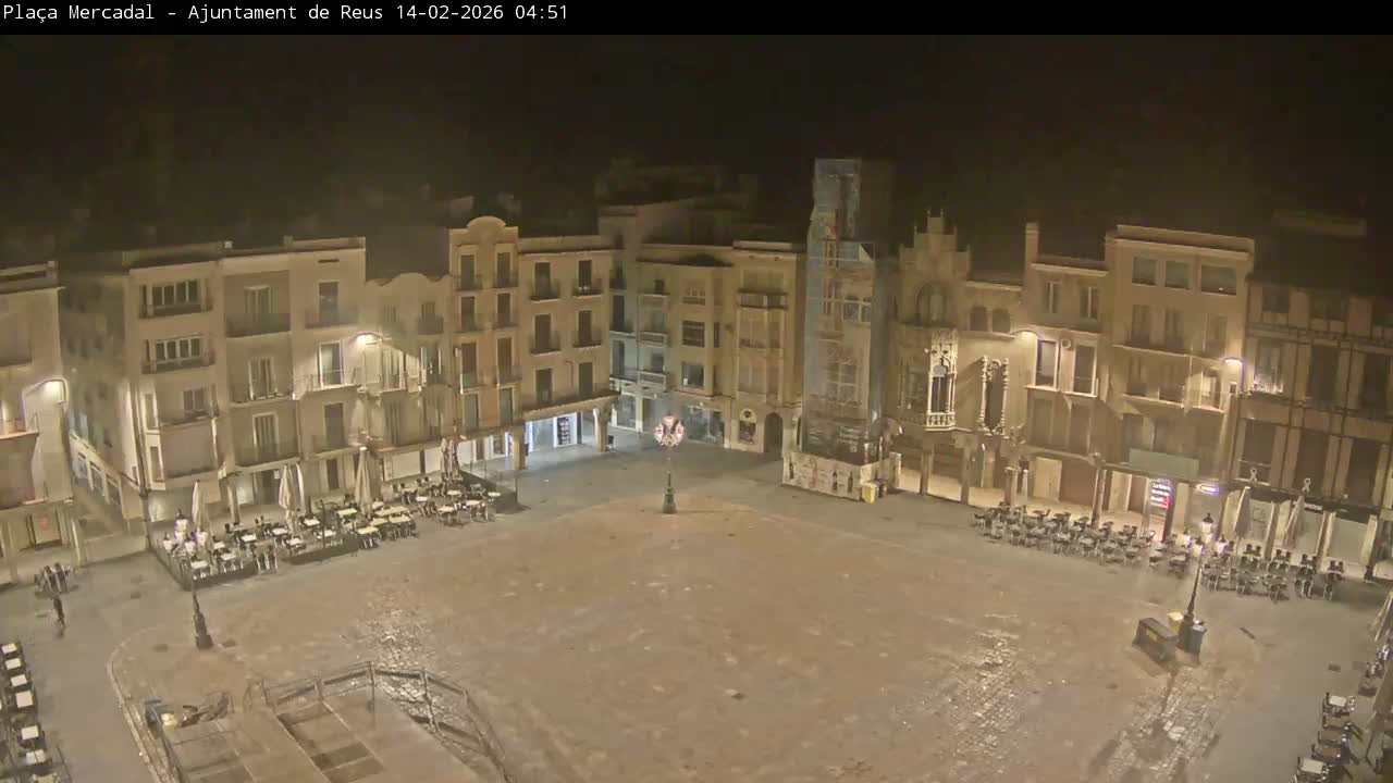 Reus Town Hall, Mercadal Square Live Cam - Tarragona, Catalonia, Spain