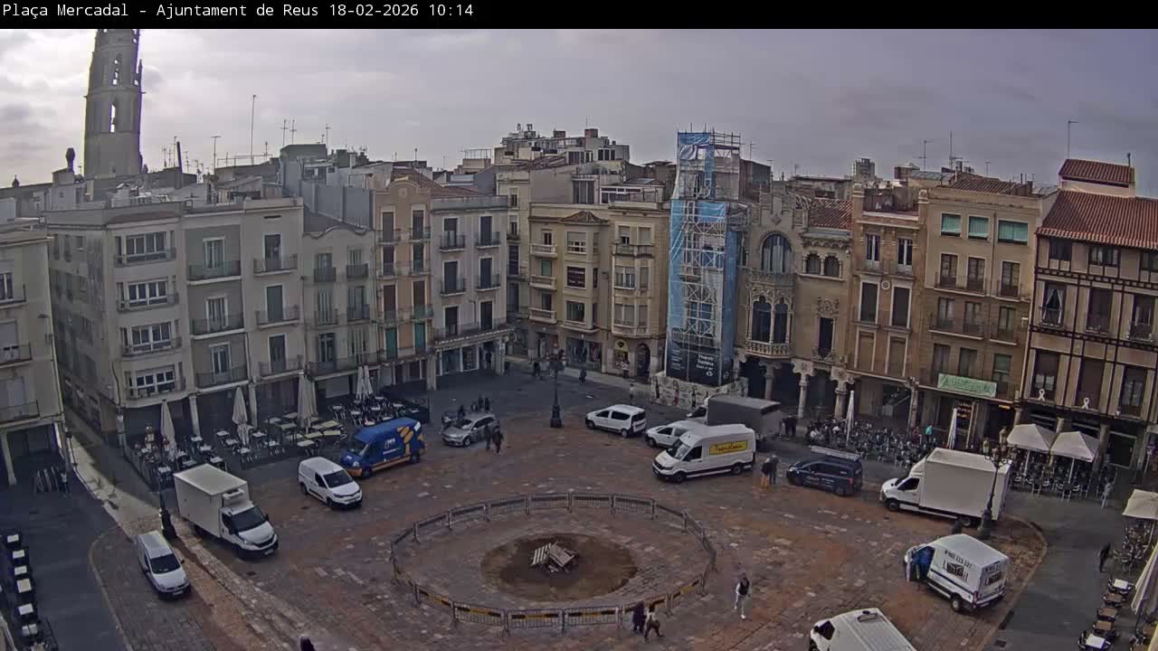 Reus Town Hall, Mercadal Square Live Cam - Tarragona, Catalonia, Spain
