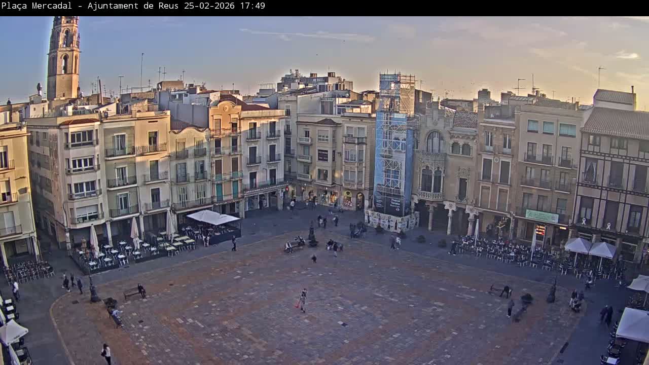 Reus Town Hall, Mercadal Square Live Cam - Tarragona, Catalonia, Spain